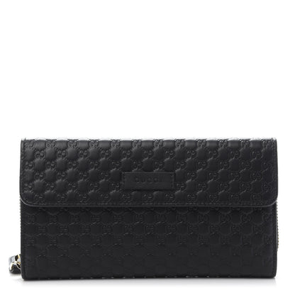 Gucci Soft Microguccissima Continental Zip Wallet Black 1 of 11