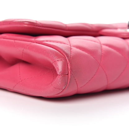 Chanel Lambskin Quilted Clutch With Chain Flap Pink 12 of 18
