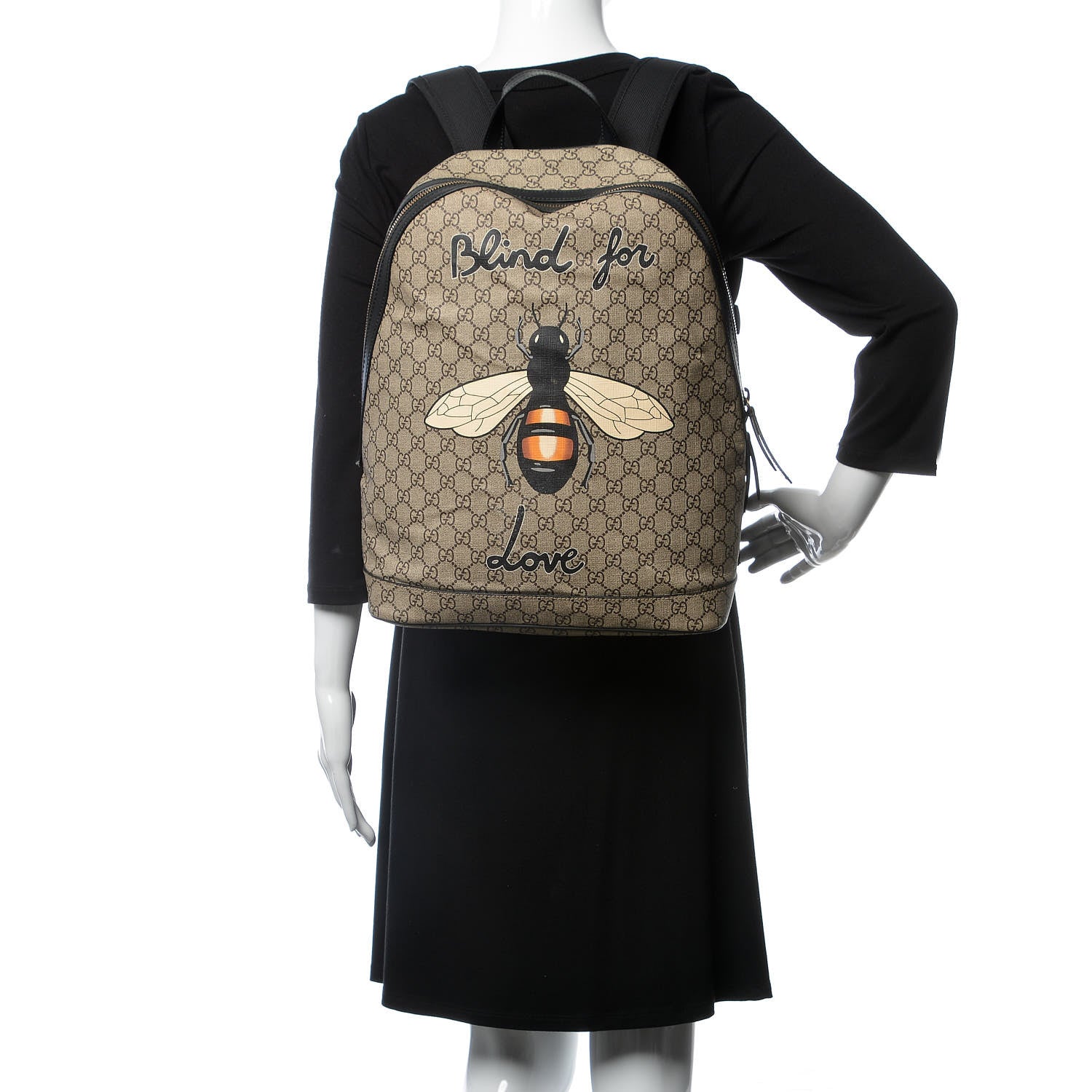 Gucci GG Supreme Monogram Blind For Love Dome Backpack 2 of 14