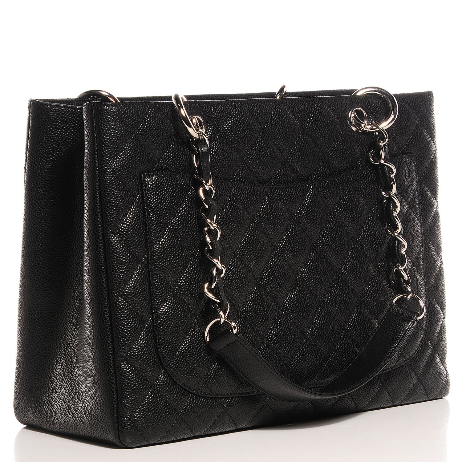 Chanel Caviar Grand Shopping Tote GST Black 4 of 7