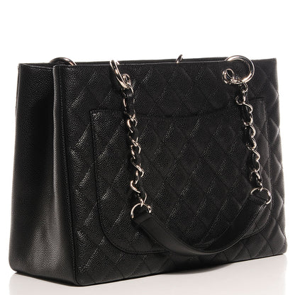 Chanel Caviar Grand Shopping Tote GST Black 4 of 7