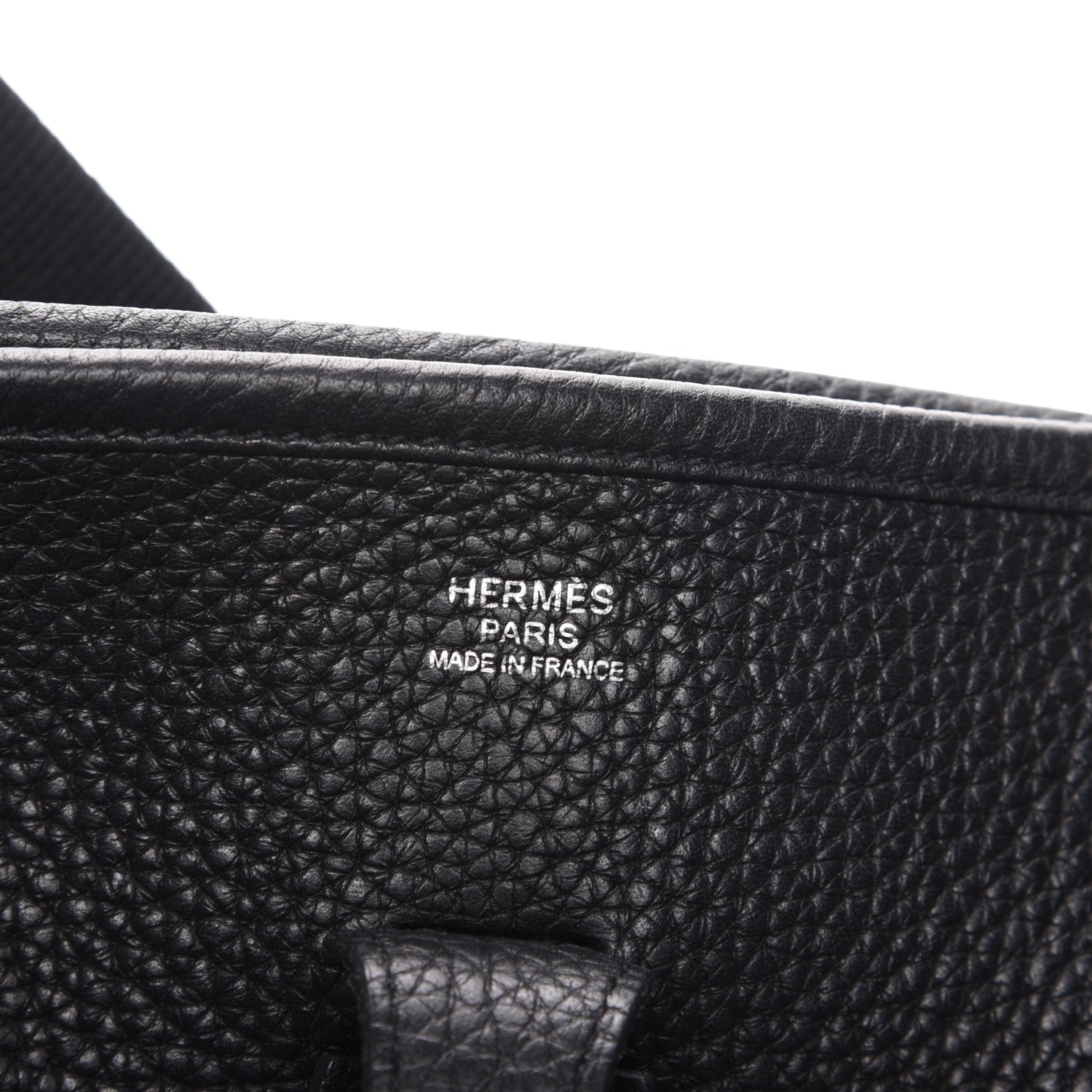 Hermes Taurillon Clemence Evelyne PM Black 6 of 7