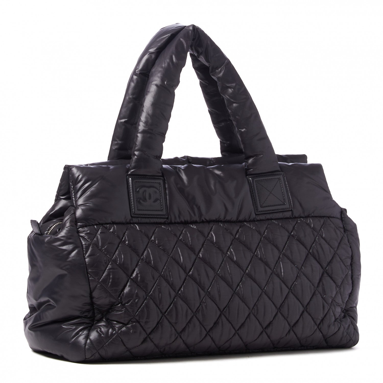 Chanel Nylon Coco Cocoon Zipped Tote Black 2 of 8