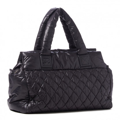 Chanel Nylon Coco Cocoon Zipped Tote Black 2 of 8