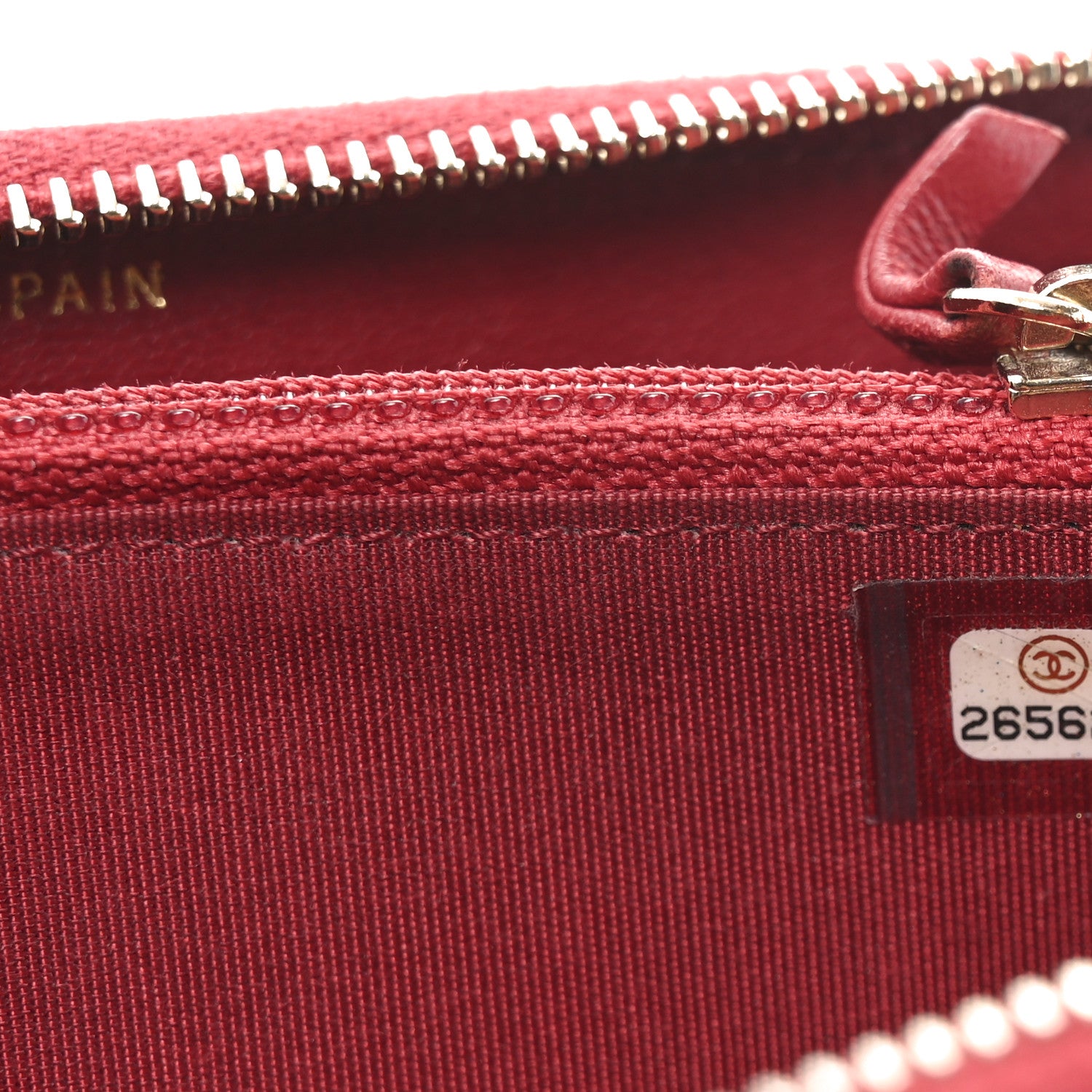 Chanel Sheepskin Quilted Medium Mademoiselle Vintage Zip Around Wallet Red 7 of 9
