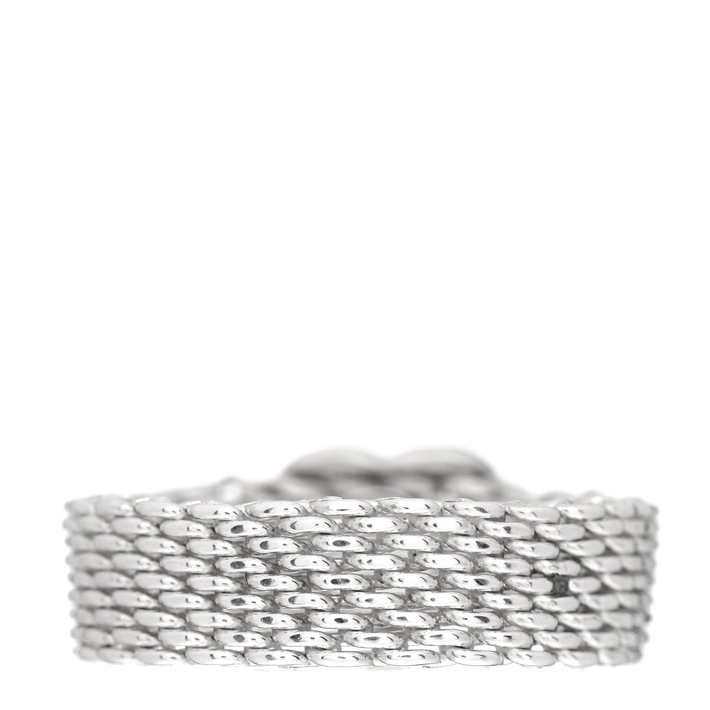 Sterling Silver Somerset Mesh Heart Ring 58 8.25