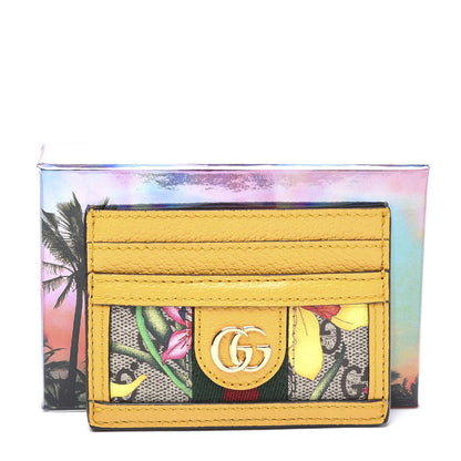 Gucci GG Supreme Monogram Flora Web Ophidia Card Holder Beige Multicolor Crop 8 of 8