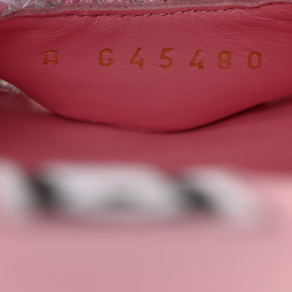 Chanel Tweed Crystal CC Platform Sandals 38 Light Pink 7 of 10