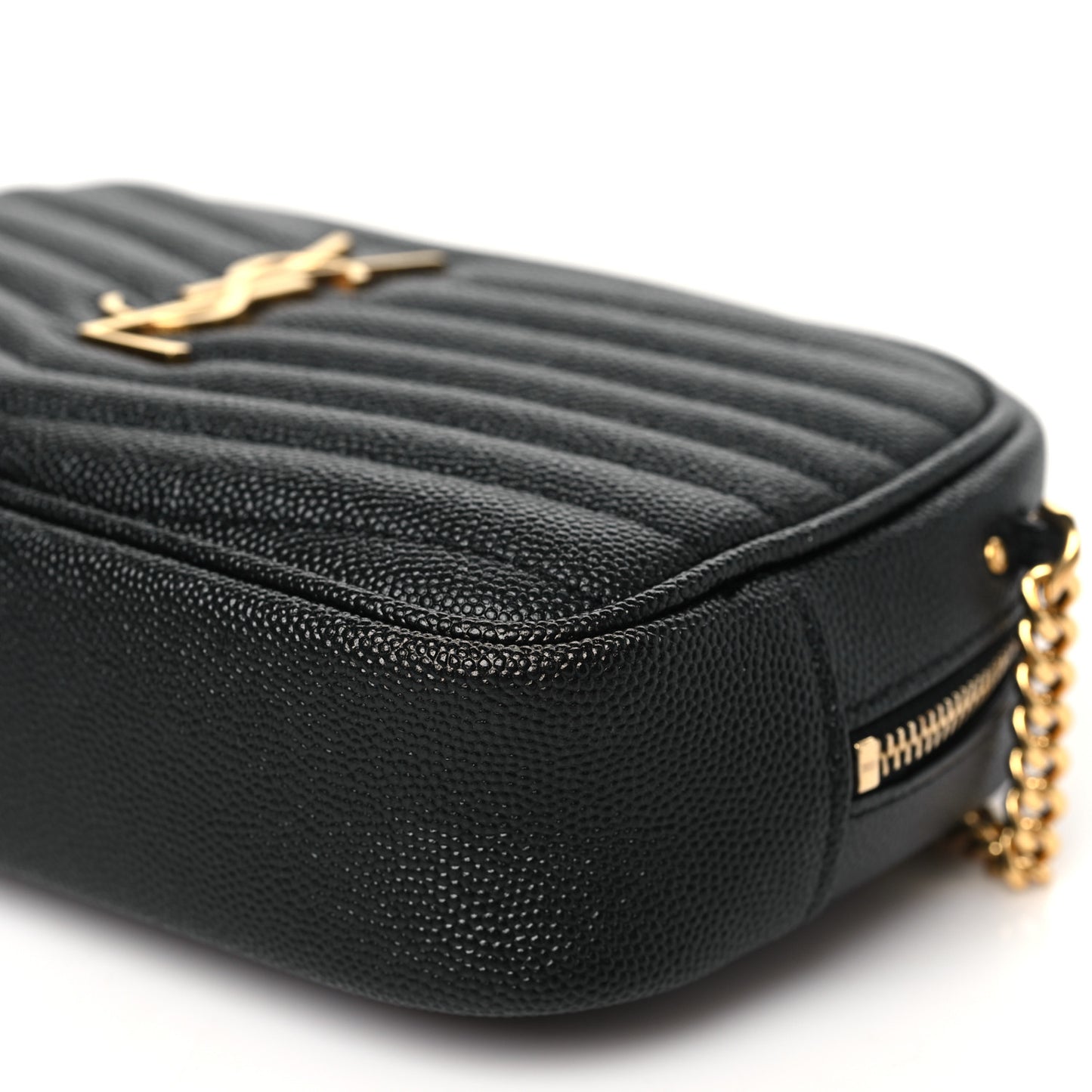 Grain De Poudre Matelasse Monogram Mini Lou Camera Bag Black