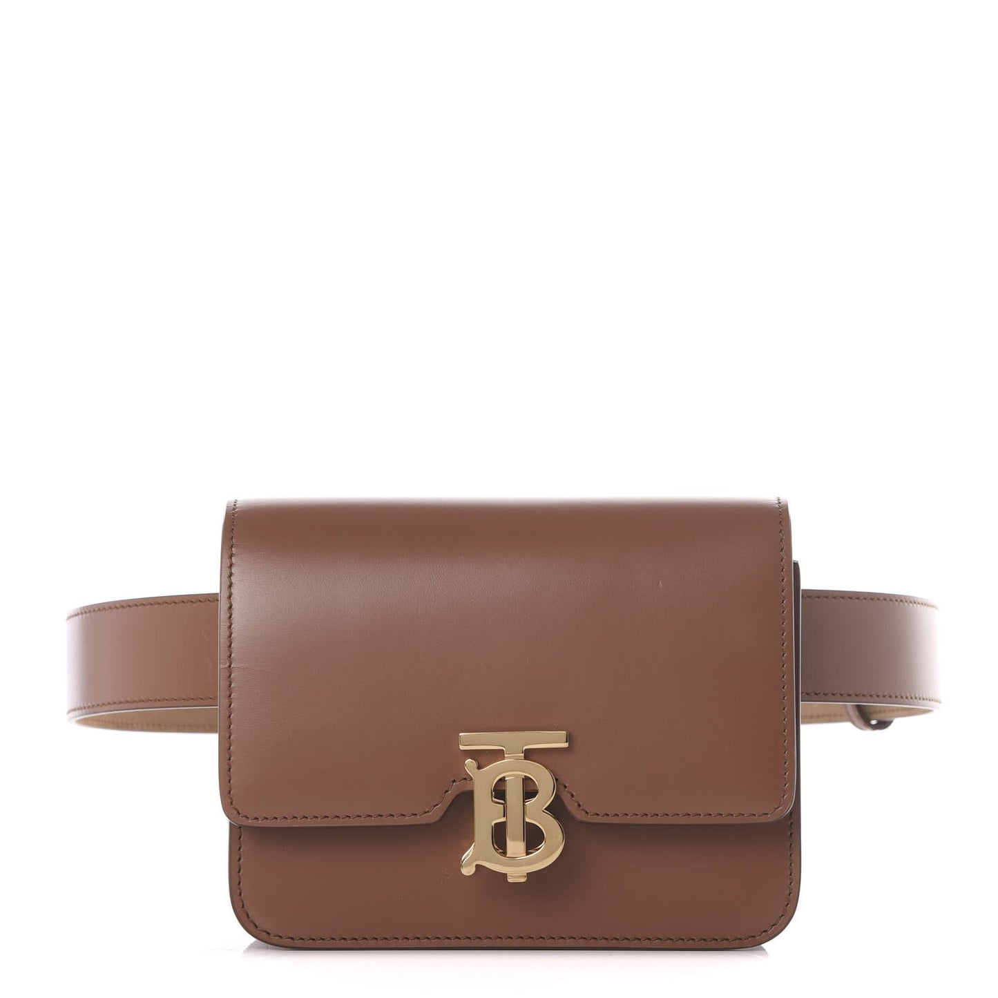 Calfskin TB Belt Bag Malt Brown