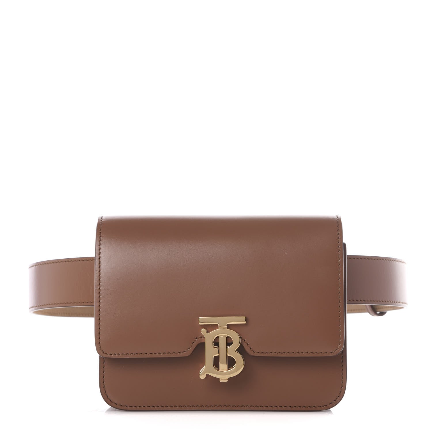 Burberry Calfskin TB Belt Bag Malt Brown 1 of 9