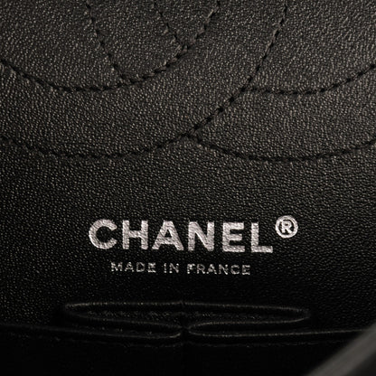 Chanel Sheepskin Chevron Quilted 2.55 Reissue 225 Double Flap So Black 9 of 9
