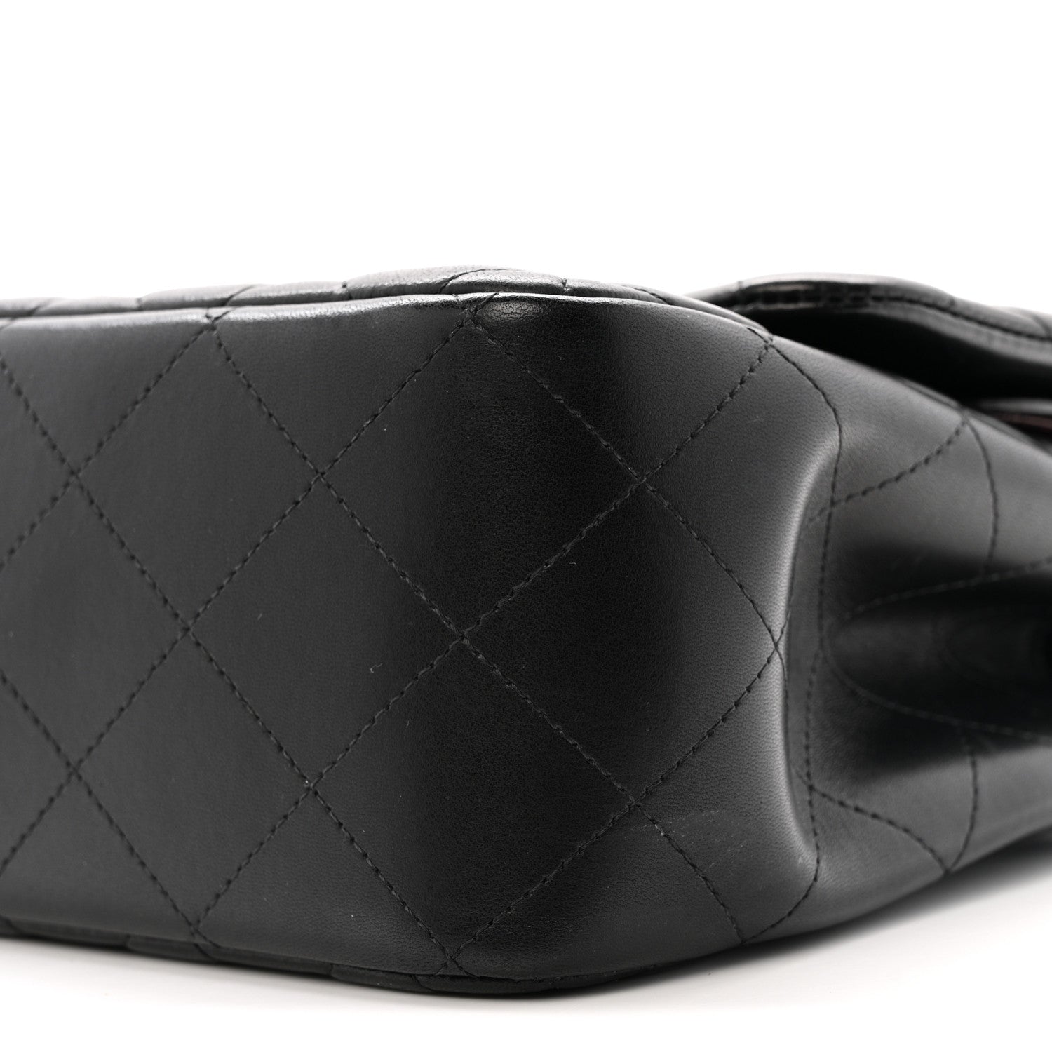 Chanel Lambskin Quilted Jumbo Double Flap Black 10 of 14