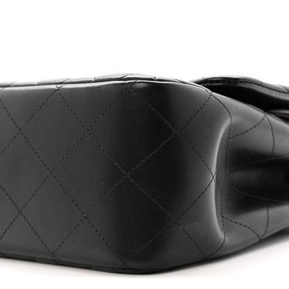 Chanel Lambskin Quilted Jumbo Double Flap Black 10 of 14