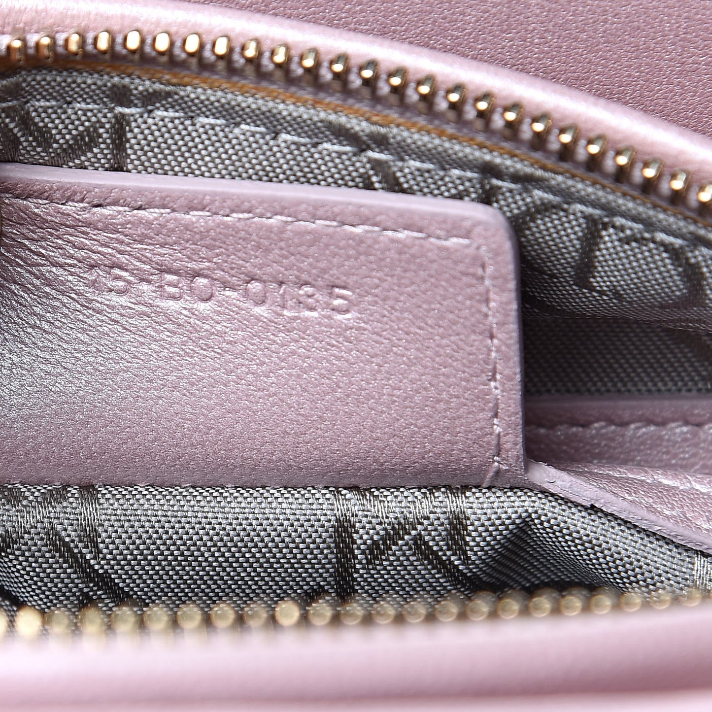 Pearly Lambskin Cannage Medium Lady Dior Lotus