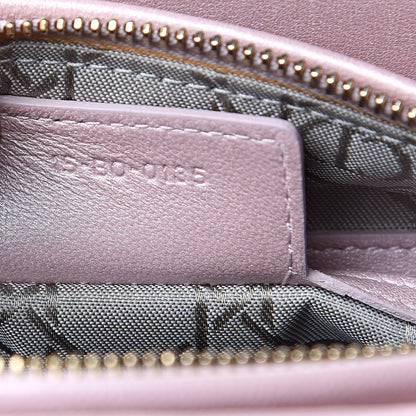 Christian Dior Pearly Lambskin Cannage Medium Lady Dior Lotus 7 of 14