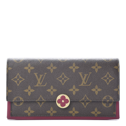 Louis Vuitton Monogram Flore Wallet Fuchsia 1 of 7