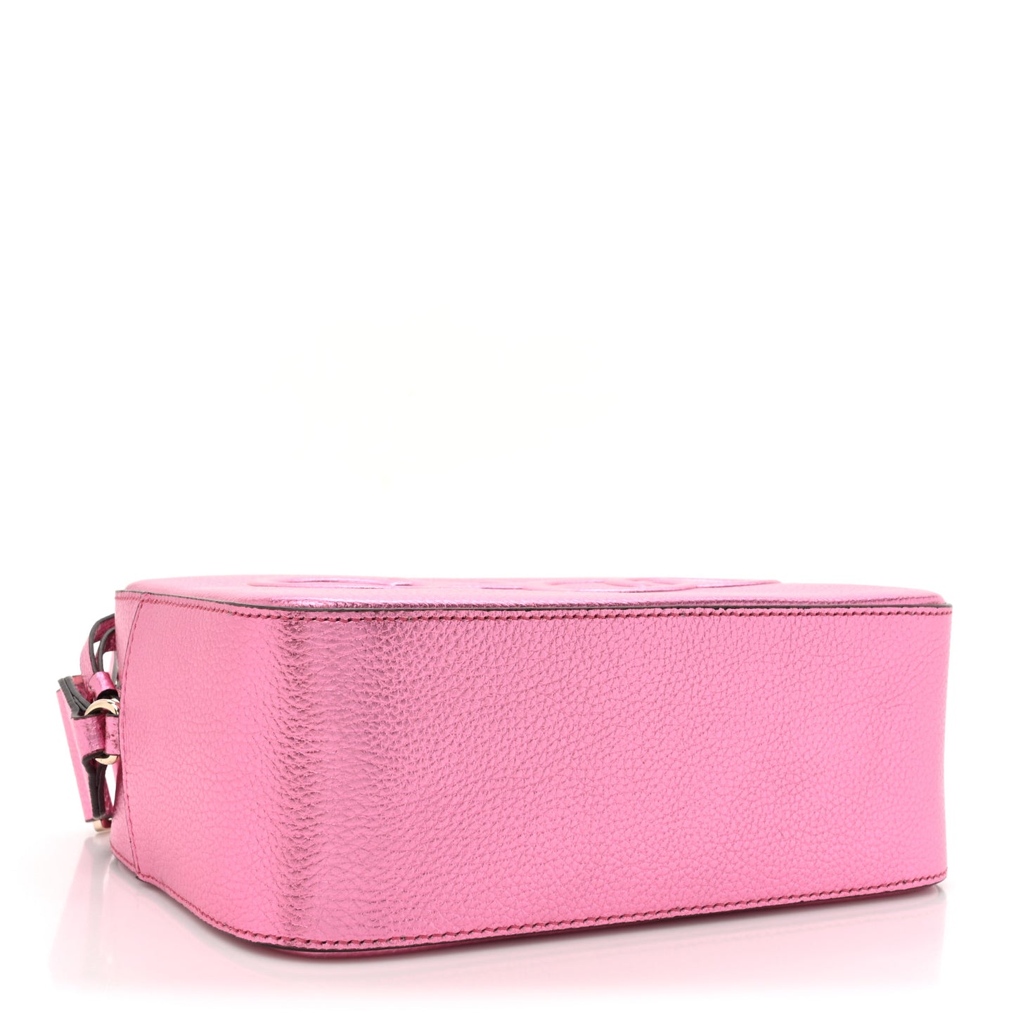 Metallic Calfskin Logo Camera Bag Peony