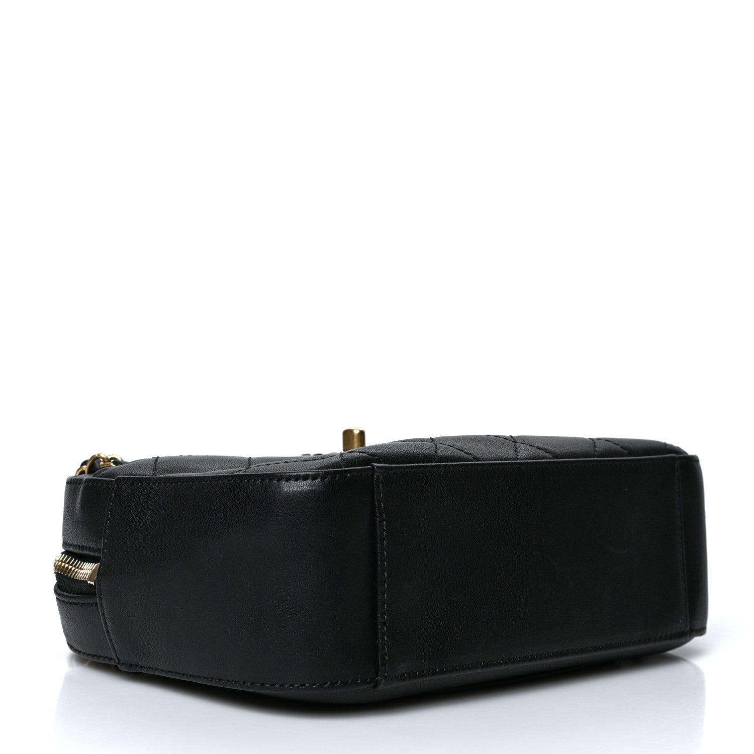Chanel Goatskin Quilted Chanel 19 Camera Case Black 3 of 9