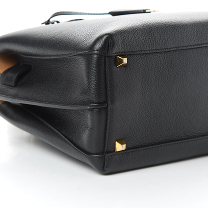 MCM Grained Calfskin Medium Milla Tote Black 10 of 15