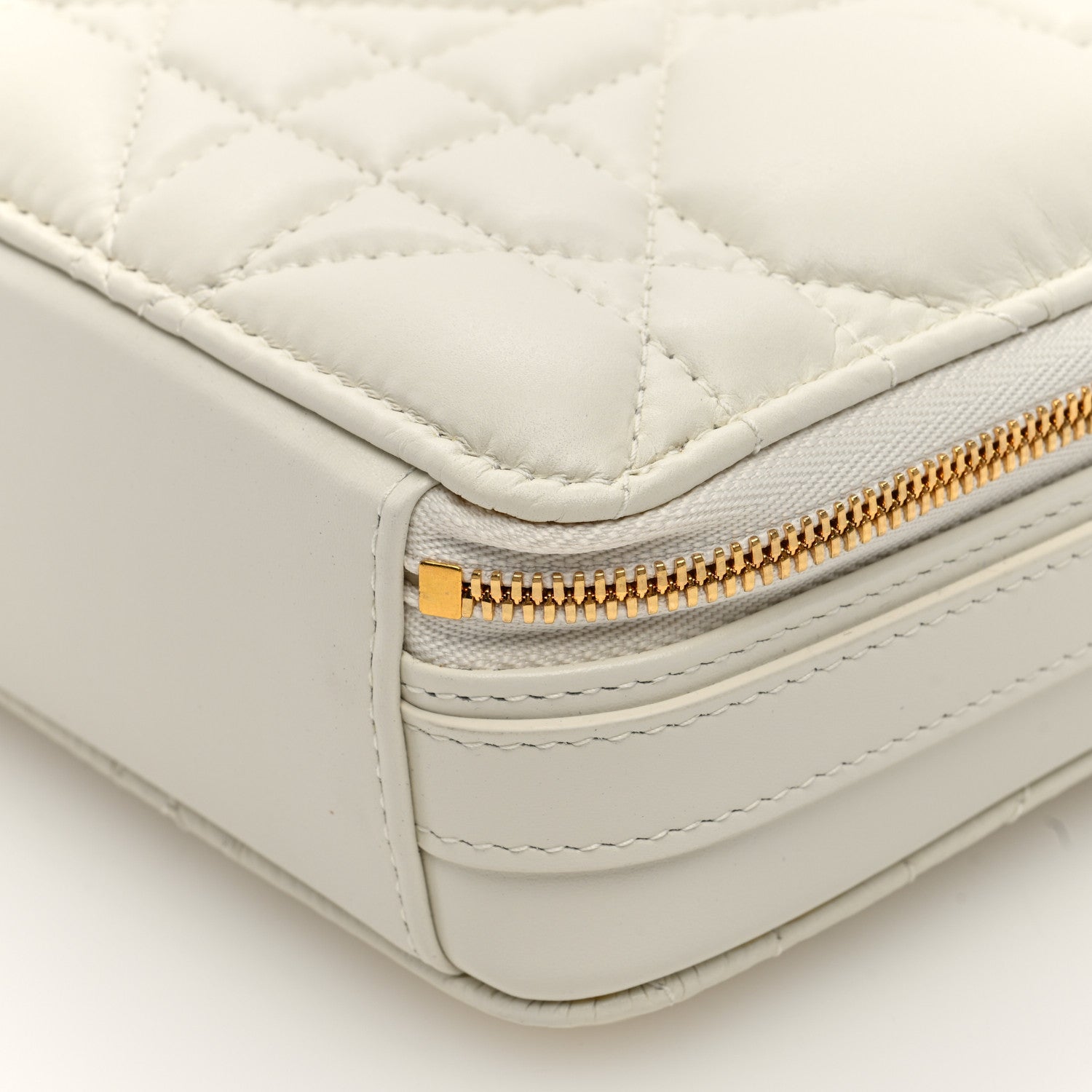 Christian Dior Calfskin Macrocannage Caro Box Bag Latte 9 of 9