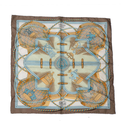 Hermes Silk Grande Tenue Pocket Square 2 of 6