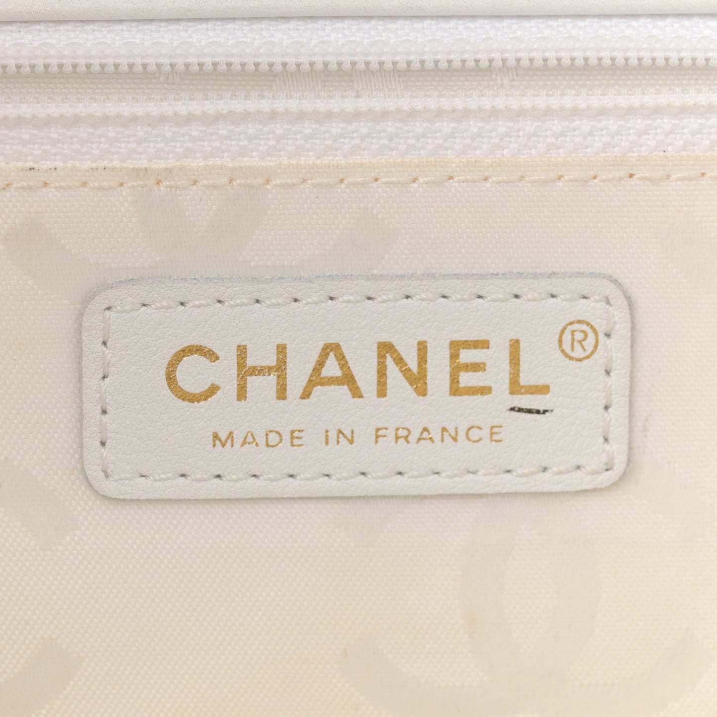 Calfskin Quilted Wild Stitch Large Flap White