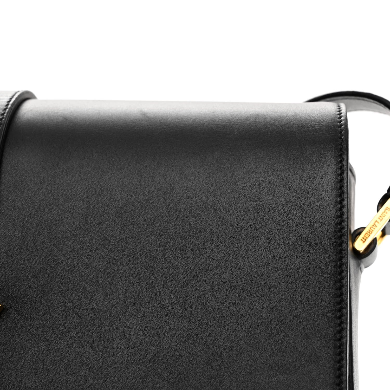 Saint Laurent Smooth Calfskin Medium Classic Monogram Universite Bag Black 10 of 12