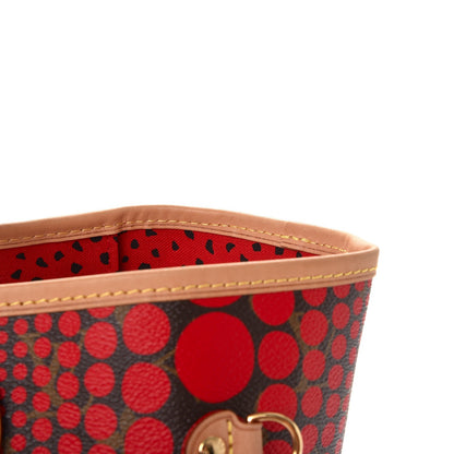 Louis Vuitton Monogram Kusama Waves Neverfull MM Red 10 of 10