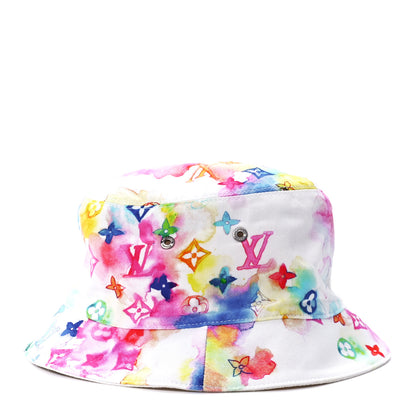 Louis Vuitton Watercolor Cotton Transformable Bob Bucket Hat 58 Multicolor 4 of 8