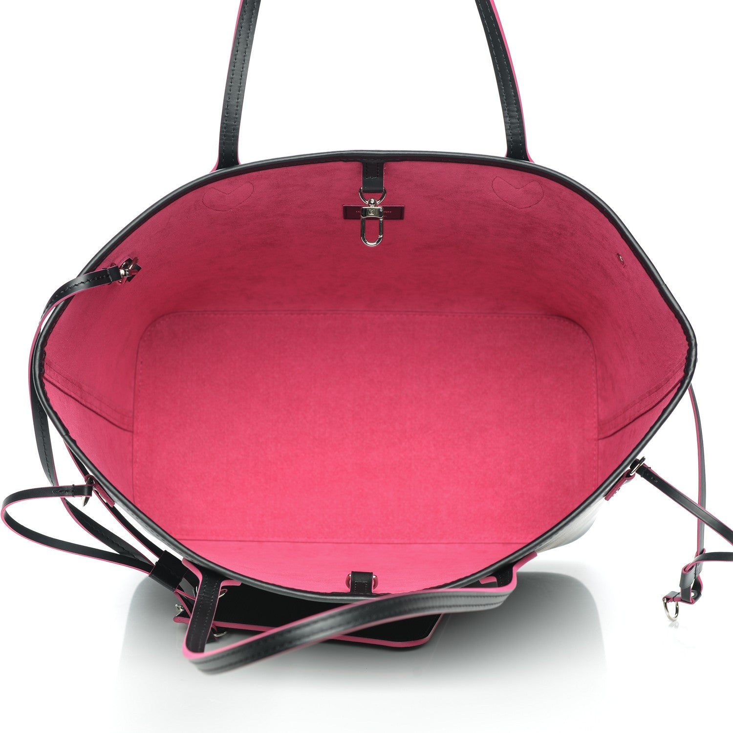 Louis Vuitton Epi Neverfull MM Black Hot Pink 6 of 7