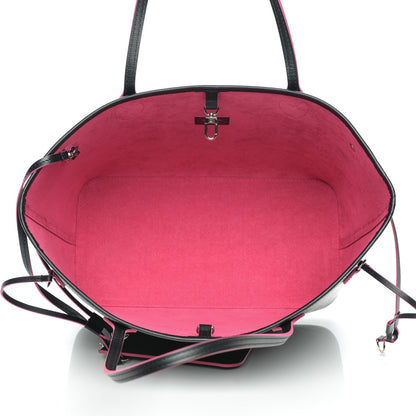 Louis Vuitton Epi Neverfull MM Black Hot Pink 6 of 7