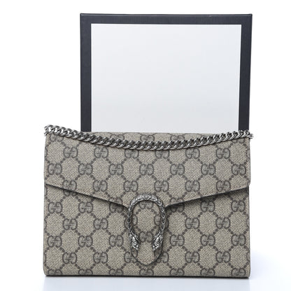 Gucci GG Supreme Monogram Mini Dionysus Chain Wallet Beige Taupe 10 of 12