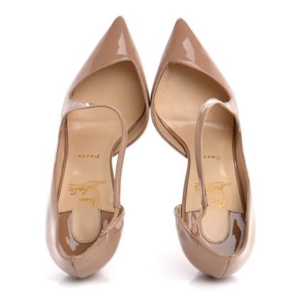Christian Louboutin Patent Jumping 100 Pumps 40 Nude 2 of 13