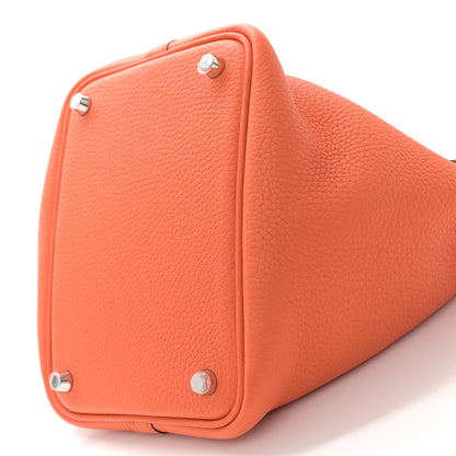 Hermes Taurillon Clemence Picotin Lock 18 PM Orange 10 of 10