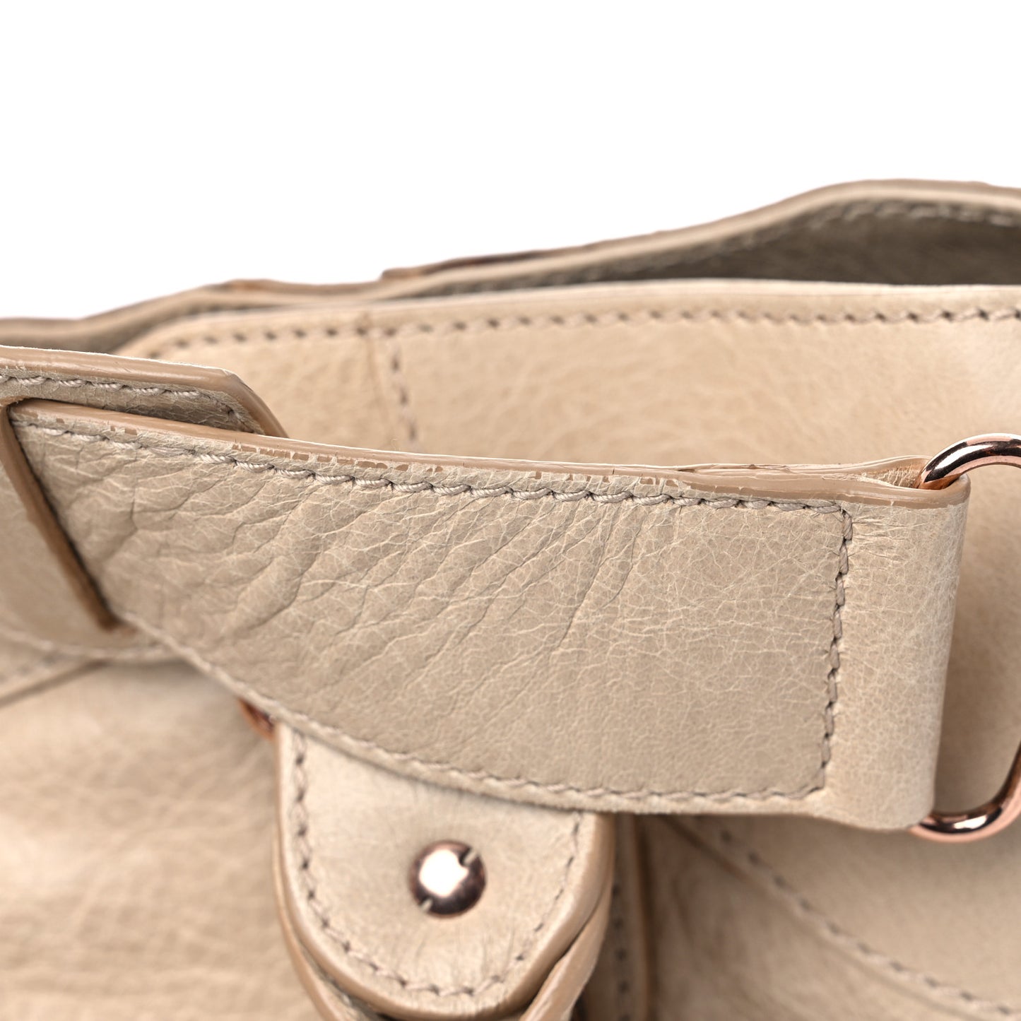 Agneau Giant 21 Rose Gold Hardware City Praline