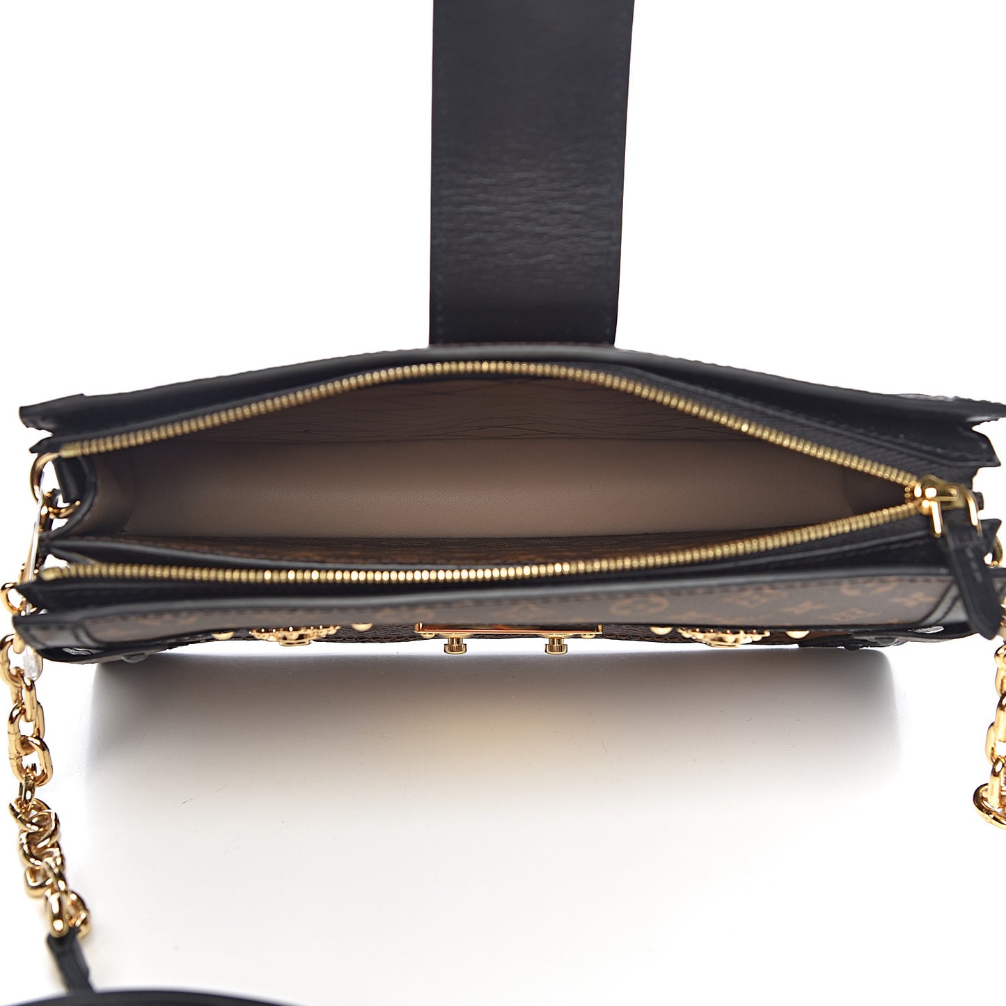 Reverse Monogram Trunk Clutch