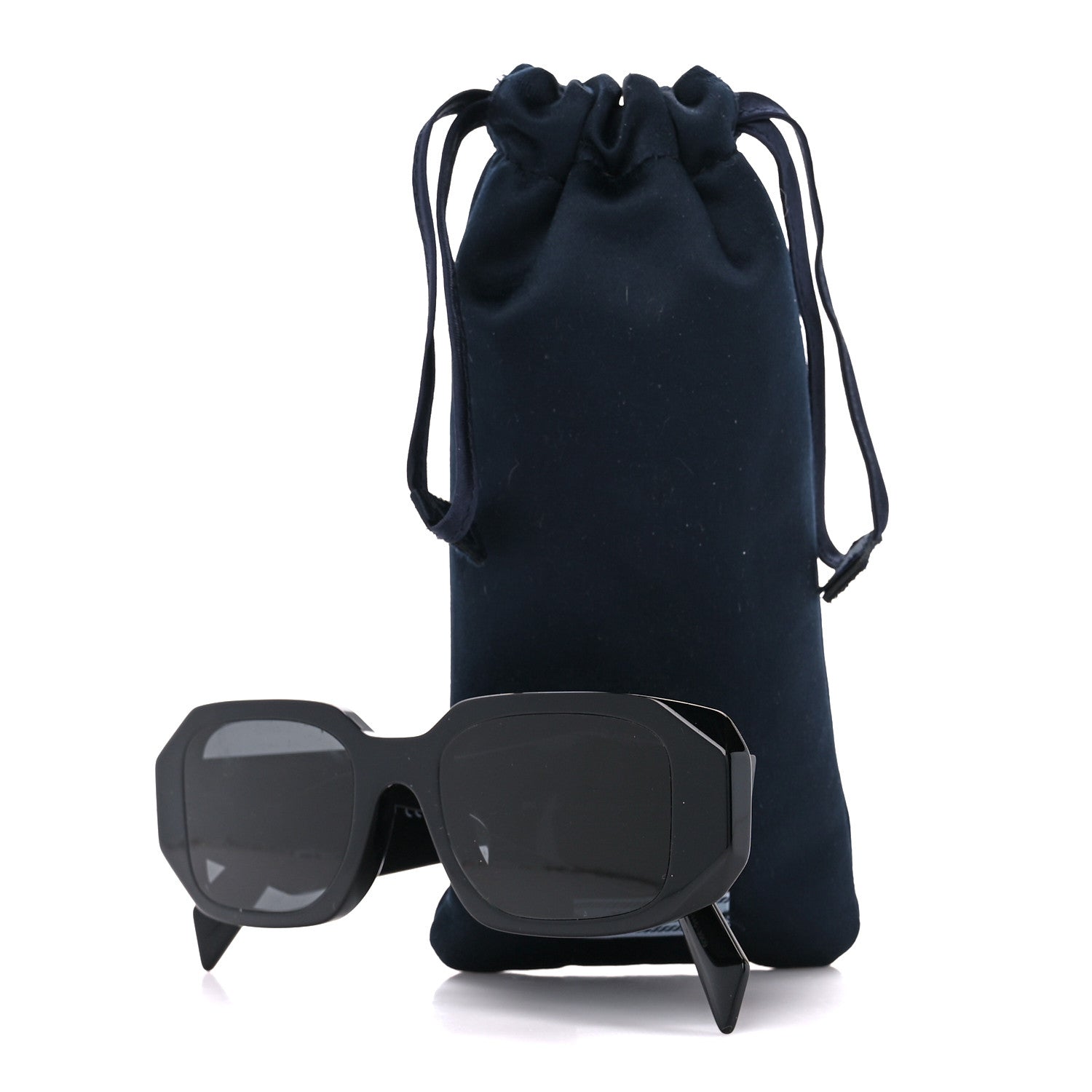 Prada Acetate Symbole Sunglasses SPR 17W Black 7 of 8