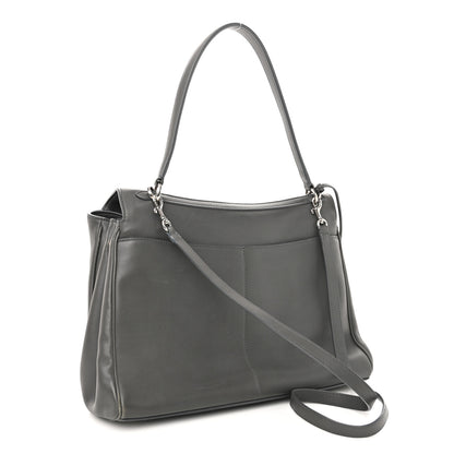 Balenciaga Natural Smooth Calfskin Medium Rodeo Top Handle Handbag Grey 3 of 9