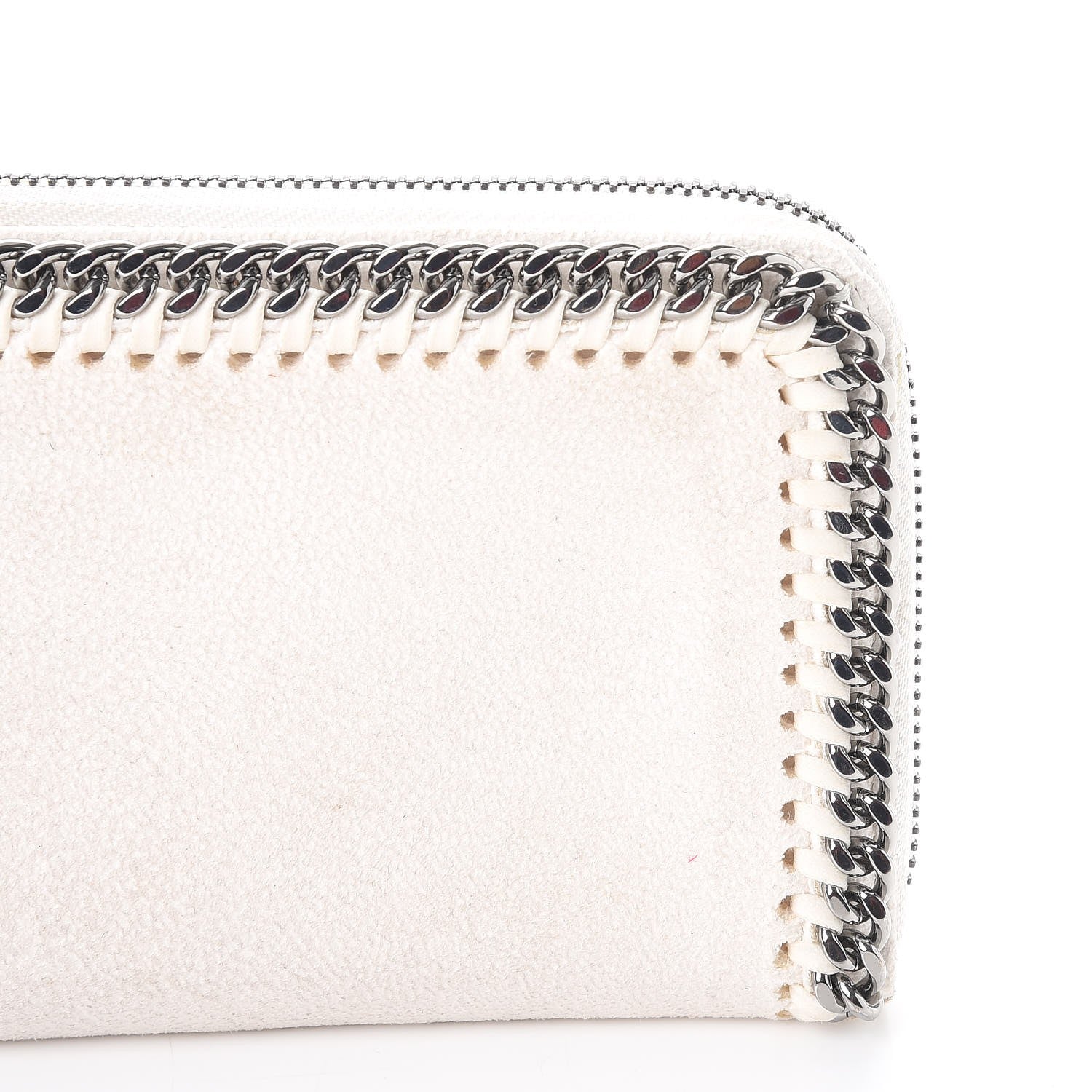 Stella McCartney Shaggy Deer Falabella Zip Around Wallet White 9 of 12