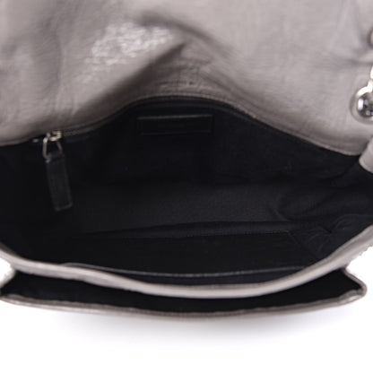 Saint Laurent Crinkled Calfskin Matelasse Monogram Medium Niki Chain Satchel Fog 5 of 11