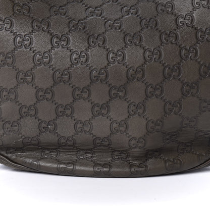 Gucci Guccissima Medium GG Twins Hobo Olive Green 10 of 15