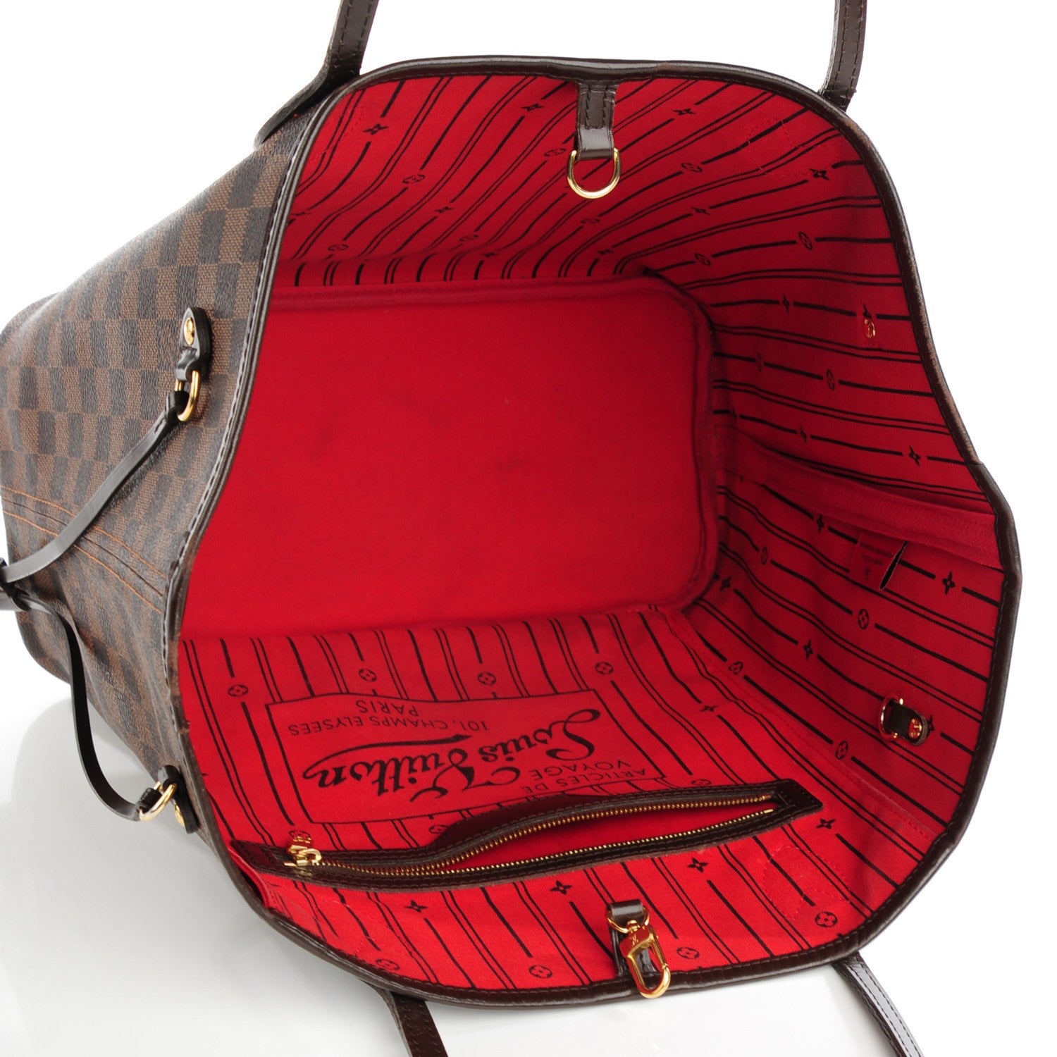 Louis Vuitton Damier Ebene Neverfull MM 5 of 8