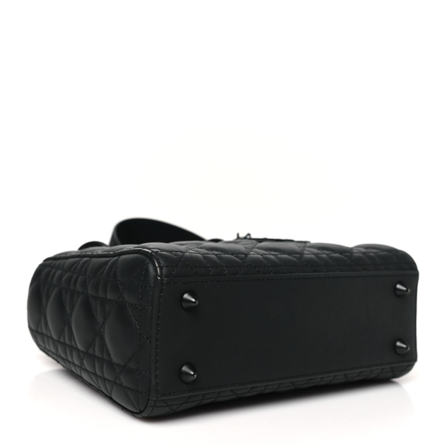 Ultra Matte Calfskin Cannage Small My ABCDior Lady Dior Black