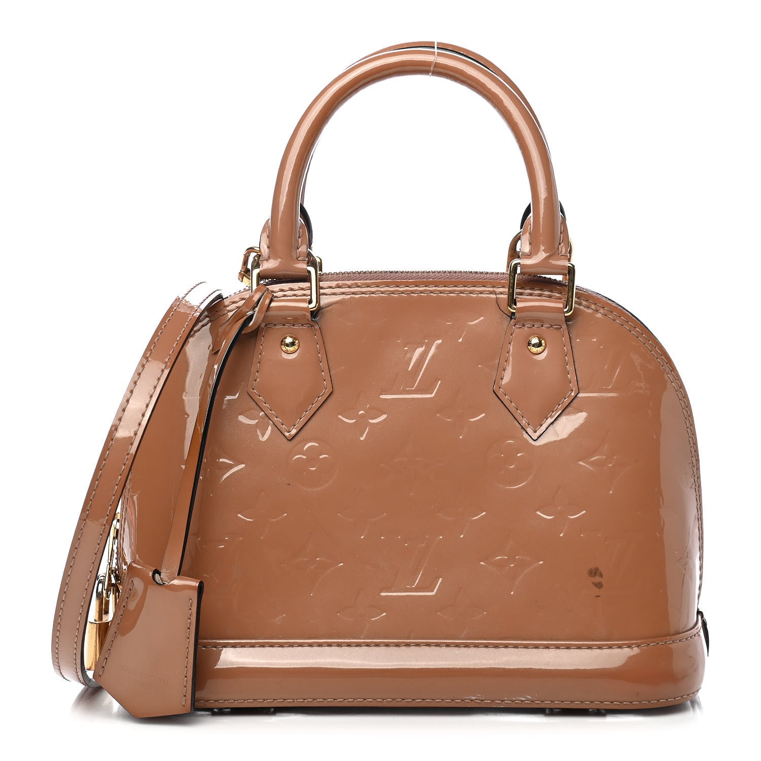 Louis Vuitton Vernis Alma BB Rose Velours 1 of 12