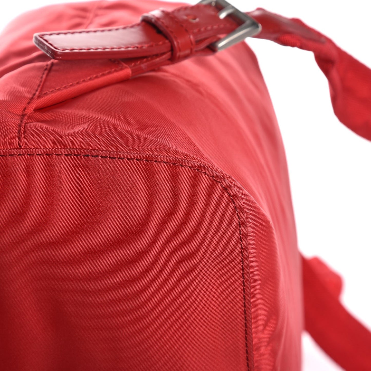 Nylon Vela Medium Backpack Rosso