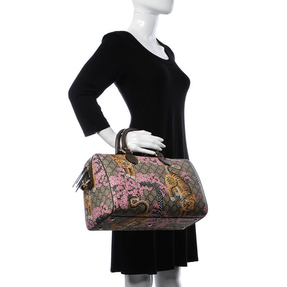 Gucci GG Supreme Monogram Bengal Medium Boston Beige PInk 3 of 7