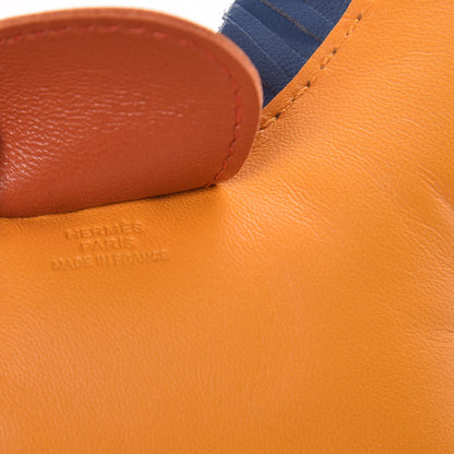 Hermes Milo Lambskin Grigri Rodeo Horse Bag Charm GM Jaune D'Or Bleu Agate Cornaline 3 of 4