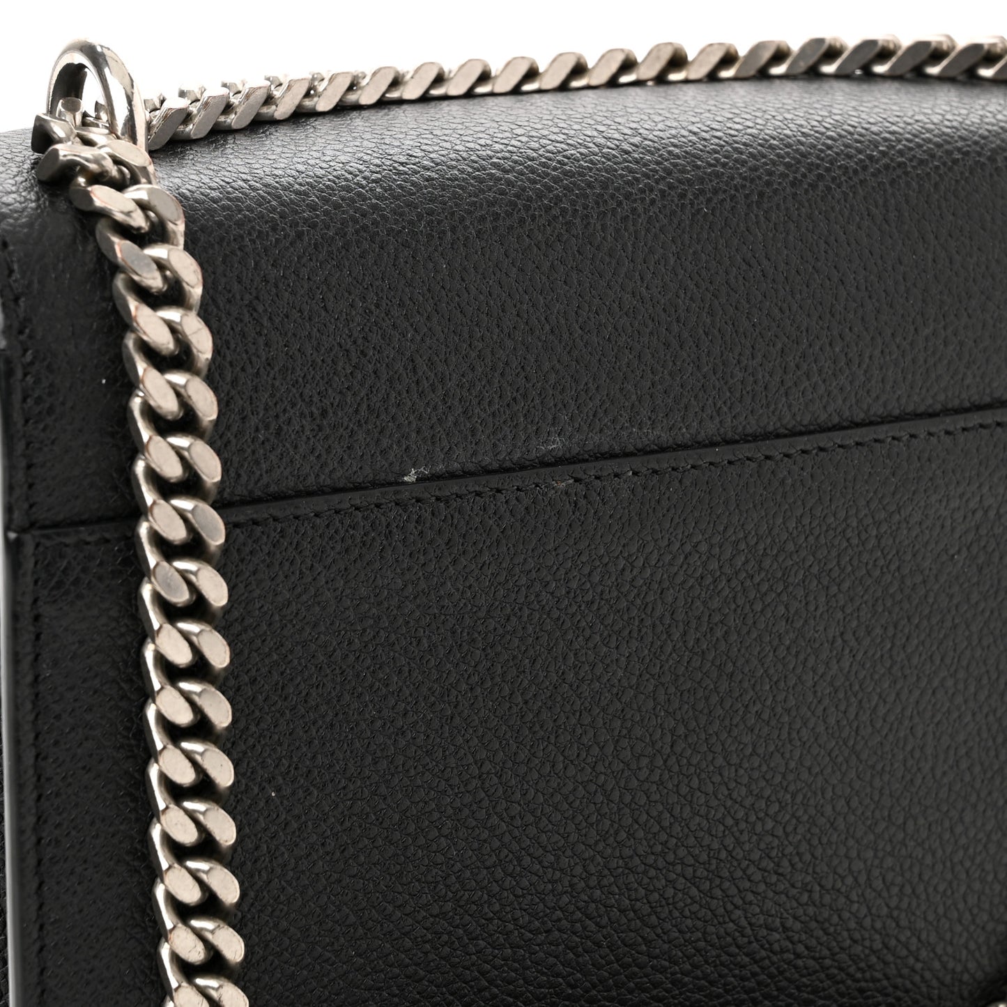 Grained Calfskin Small Monogram Sunset Black