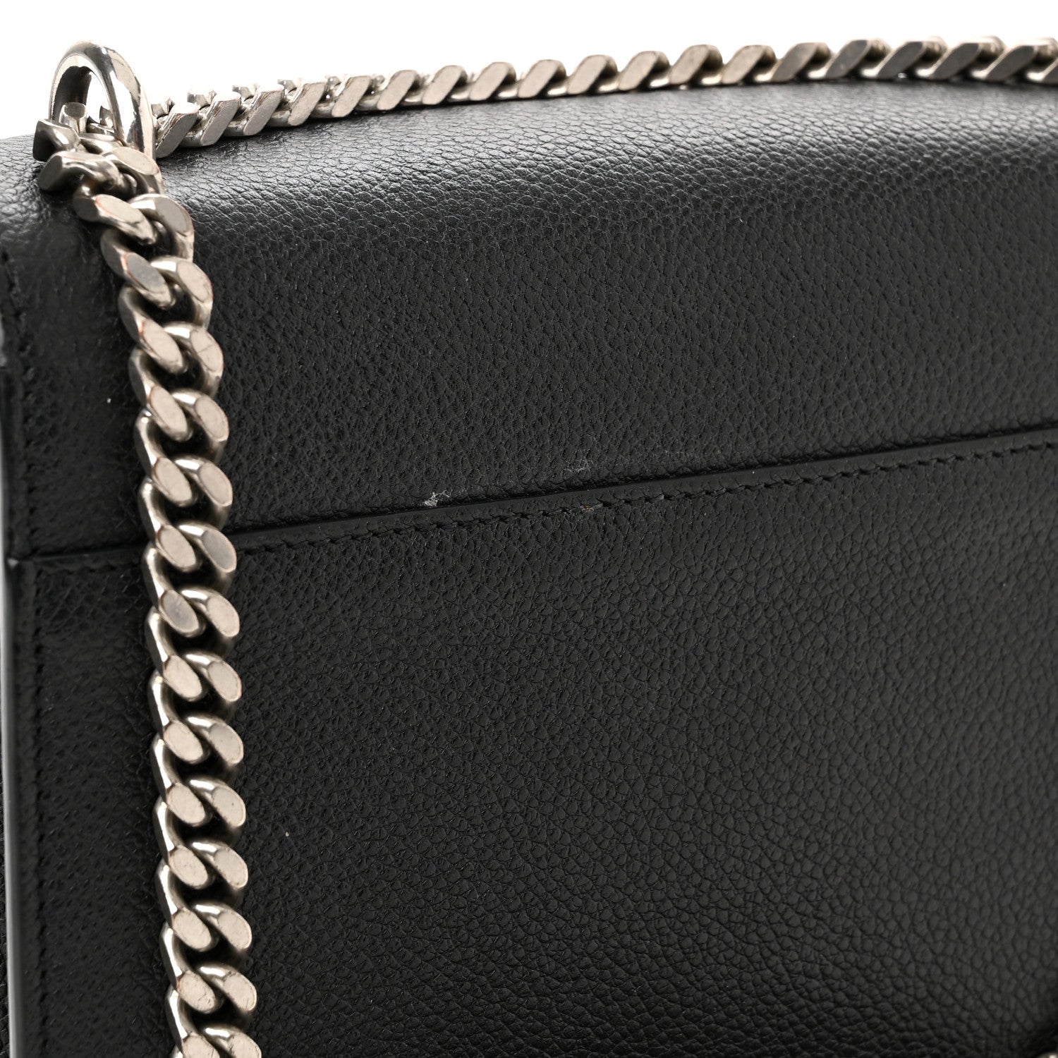 Saint Laurent Grained Calfskin Small Monogram Sunset Black 14 of 16